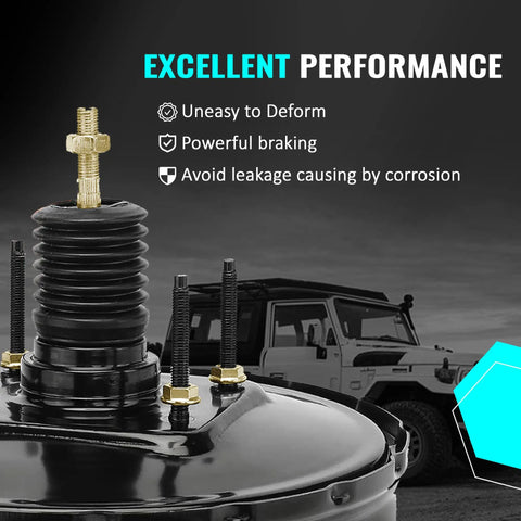 High Performance Vacuum Power Brake Booster For Chevy Silverado 1500 with detailed view of connection and features for reliability.