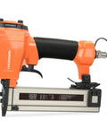Smooth Shooting 23 Gauge Pneumatic Pin Nailer with ergonomic handle for woodwork, perfect for tiny trim molding and cabinetry.