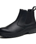 Unisex Steel Toe Chelsea Boots For Work Sites, Waterproof, Lightweight, Non Slip Safety Boots, Puncture Proof Kevlar Midsole