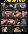 Step-by-step installation guide for Bright White Smoke Lens LED License Plate Lights Replacement Kit for Dodge RAM with images