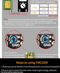 TMC2209 V2.0 Stepper Driver With UART Ultra Silent 2.5A setup instructions for Nano SKR V1.3/1.4 Ender 3 Control Board upgrade.