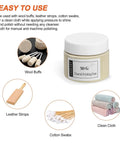 Pro Grade 3000 Grit Diamond Polishing Paste, 50G With 25% Diamond Powder, shown with wool buffs, leather strops, and clean cloths.