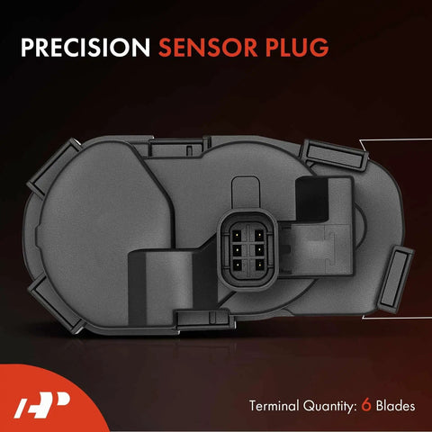 TPS Throttle Position Sensor With 6 Blade Plug For Chevy Silverado Avalanche Suburban Camaro Colorado Corvette Express Malibu black plastic, 6-pin
