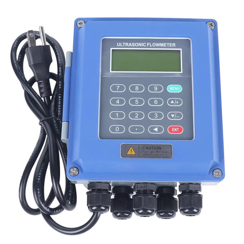 No Contact Ultrasonic Water Flow Meter With Bidirectional Measurement TUF-2000B LCD Display TS-2 And TM-1 front view