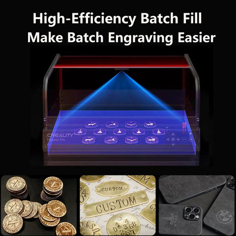 Falcon2 Pro 40W Desktop Diode Laser Engraver with enclosure, smart camera, air assist for engraving wood, acrylic, leather, stone.