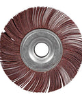 Beast Mode 6 Inch Aluminum Oxide Flap Wheel With 80 Grit features a tough cotton backing for bench and pedestal grinder use.