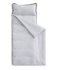 All In One Toddler Nap Mat With Pillow And Blanket For Kids 3 Plus Gray Ticking Stripe 100 Percent Cotton Cozy Naptime At Daycare