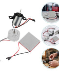 Fireplace Fan Replacement Motor Repair Kit For Wood Stove Fans Easy Install Premium Quality Spare Parts For Electric Fireplace Blower Keeping Your Stove Heating Efficiently And Quietly, motor and plate set
