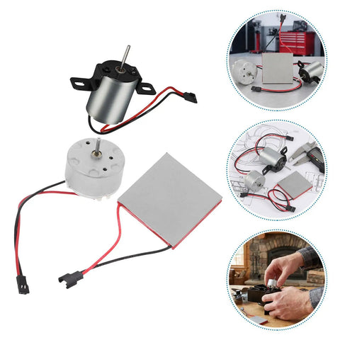 Fireplace Fan Replacement Motor Repair Kit For Wood Stove Fans Easy Install Premium Quality Spare Parts For Electric Fireplace Blower Keeping Your Stove Heating Efficiently And Quietly, motor and plate set