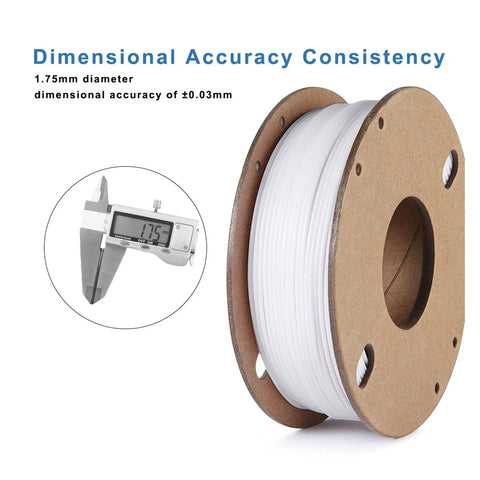 Pro Grade Abs 3D Printer Filament 1.75Mm White Spool 250 Grams Tight Tolerance Plus Or Minus Point Oh Two Millimeters Smooth Sailing Prints Quick Turnaround Models Perfect For Weekend Builders And Serious Shop Work