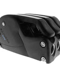 Spinlock XTS rope clutch, single alloy unit in black with three rope slots.