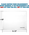 Crisper Glass Inset Cover For Frigidaire Refrigerator Replacement Glass Only Ultra Durable Non OEM Pro Grade, 16-1/2 x 12-7/8 inches.