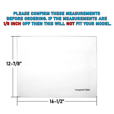 Crisper Glass Inset Cover For Frigidaire Refrigerator Replacement Glass Only Ultra Durable Non OEM Pro Grade, 16-1/2 x 12-7/8 inches.