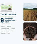 At Home Heavy Metals In Soil Test Kit With Nine Compounds Including Lead, Arsenic, And Copper, Lab Certified Analysis Under ISO 17025