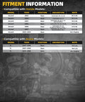 Fitment information chart for Honda Accord 2003-2007 and Acura TL 2004-2008 models compatible with wheel bearing hub assembly.