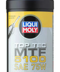 Top Tec MTF 5100 SAE 75W Gear Oil 1-liter bottle for transmissions and hydraulic systems, low viscosity high performance fluid