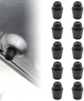 Heavy Duty Rubber Car Door Slam Stoppers And Buffer Pads Set Of 10 Universal Auto Front Rear Guard Cushions close-up view of rubber stoppers.