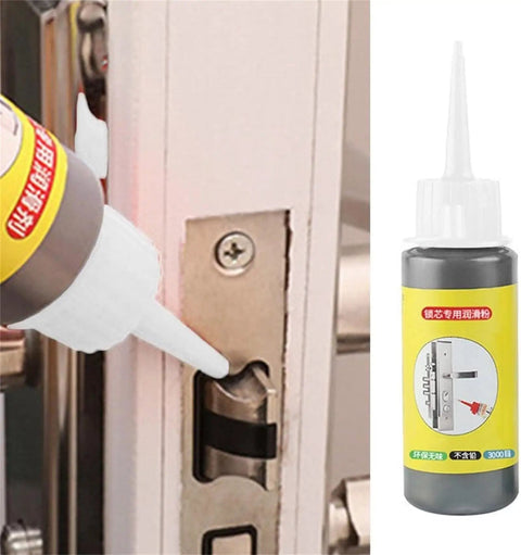 Applying Graphite Lock Lube 60ml 2 Pack Quick Acting Dry Lube For Door Locks Keys Windows Cars And Vehicles Eco Friendly Smooth Operation Durable Performance Everyday Use to door lock