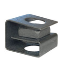 Top Shelf 12-24 Slide On Cage Nuts For Server Racks 25 Pack Bulk Hardened Steel Black Oxide Clip from side view