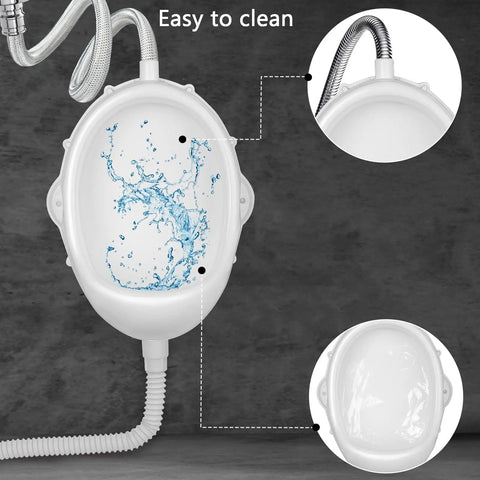 Waterless Portable Urinal For Men Large Plastic Urinal With Inlet Pipe Connection No Fuss Cleanup When Connected To A Hose