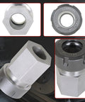 ER-32 Hex Collet Block Holder for CNC Lathe and Engraving Machines, showing nut included and hex design.