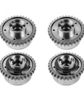 Camshaft Sprocket VVT Oil Control Valve Replacement For 2011 To 2019 Chrysler Jeep Dodge Ram 3.6L Pentastar Engine Direct Fit OE Style With Part Numbers 5184150AF 5184369AH 5184370AH, showing four metal sprockets.