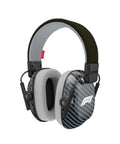 Alpine Muffy Kids Noise Canceling Headphones For Race Lovers, showing 25 Decibel Sound Dampening earmuffs in black and grey design.