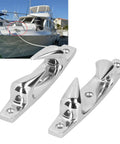 Bow Chocks For Boat 4.69 Inch 316 Stainless Steel Mooring Cleats Set Of Two Left And Right Fairlead Dock Cleats for marine use