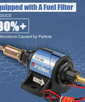 Image of Universal Self Priming Fuel Pump For Cars And Trucks, Four To Seven Psi, Thirty Five GPH, Five Sixteenth Inch Inlet And Outlet, Gasoline Only, Not For E85 Or Ethanol, Electric Fuel Transfer Pump, Easy Install, Reliable Performance with wiring.