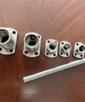Miniature Ball Screw Kit For 3D Printers With Ball Nut 6mm 8mm 10mm Options 100mm 150mm 200mm Lengths SFK1002 on table