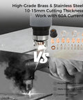 IPT40 Tip Electrode Kit Replacement For CUT 55DS Pro And CUT 65DS Plasma Cutters, brass and stainless steel, 60A