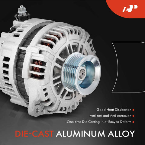 Beefy High Output 12V 130A Alternator For Nissan Pathfinder 2005 2006 2007 4.0L V6 Armada 2007 5.6L V8 Titan 2007