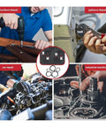 Durable Pro Grade 225 Piece 304 Stainless External Retaining Ring Set For Shafts E Type Circlips 15 Sizes From M3 To M25 Anti Rust C Clip Snap Ring Repair Kit For Mechanical Assemblies used in furniture, appliance, car and industrial repair