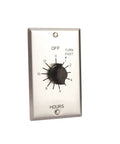 In-Wall Spring-Wound Twist Timer With A Commercial Style Metal Plate 12 Hour Auto Shutoff For Motors And Lights No-Fuss Manual Dial