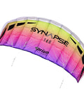 Synapse 140 Dual Line Parafoil Kite for Beginners and Modern Flyers in Plasma color, showing its fabric design and curved shape.