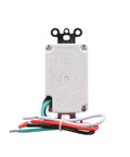 Back view of 60 Minute In Wall Countdown Timer With Auto Shut Off Energy Efficient Wall Mounted Digital Timer for easy installation