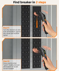 Using Circuit Breaker Finder And GFCI Outlet Tester Digital Receiver Pro Grade With Color Screen in breaker panel