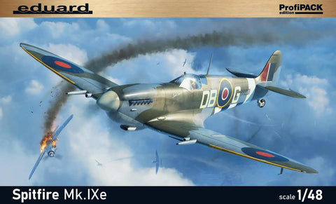 Box art of ProfiPACK Sweet 1 To 48 Spitfire Mk IXe Model Kit With Pre Painted Masks Photo Etch Decals And Plastic Components