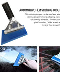 Mandark 18-piece car window tint kit with blue squeegee and cutting knife with blades
