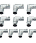 Ten Pack One Half Inch EMT To EMT 90 Degree Inside Corner Pulling Elbows Zinc Die Cast Conduit Fittings Cap Elbow With Set Screw Combo Head CULus Listed
