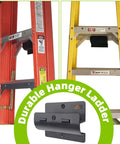 Heavy Duty Ladder Hanger For Garage Wall Storage Steel Wall Mount Keeps Ladders And Gear Off The Floor, Fits Folding Chairs, 1 Pack