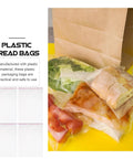 Clear Resealable Cookie Bags 10x15cm Self Sealing Snack Bags OPP Pouches Pack Of 100 for Bakery Treats and kitchen storage