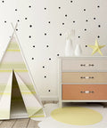 Children's room decor with dresser featuring four pack marble print ceramic cabinet pull handles for bathroom and wardrobe furniture knobs.
