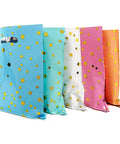 25 Party Favor Bags For Kids Birthday Parties With Star Pattern In 5 Colors, Durable Reusable Goodie Bags For Candy Treats, 9.84 By 6.69 Inches Plastic Loot Bags, Safe Odorless, Eco Friendly, Ideal Party Supplies.