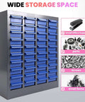 40 Drawer Metal Parts Storage Cabinet With Alloy Steel Frame And Removable ABS Bins for organizing small items in garage