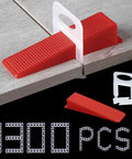Pro Tile Leveling System Kit With One Thousand Spacer Clips And Three Hundred Reusable Wedges for ceramic and stone installations