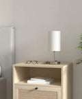 Pair Of Touch-Control Table Lamps With USB Ports And AC Outlet, 3-Way Dimmable Bedside Lamps With White Fabric Shade, Includes A19 LED Bulbs