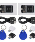 PN532 V2.0 NFC RFID Wireless Module Kit Two Sets Plug And Play I2C IIC SPI Type C Interface Reader Writer Modes IC S50 Card