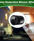 Beefed Up 1472A1191 Wheel Package Blower For RV Air Conditioners Mach Compatible shown beside a sleeping person in RV