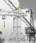 Tower Crane from 3 In 1 Metal Construction Kit With 273 Parts Tower Crane Frame Crane Windmill Model Set For Boys Ages 8 12